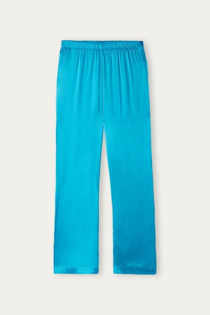 Intimissimi Silk Satin Pants Pyjamas Dame Turkis | DK4016QZ