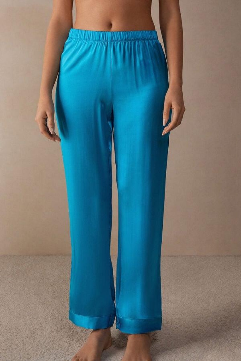 Intimissimi Silk Satin Pants Pyjamas Dame Turkis | DK4016QZ