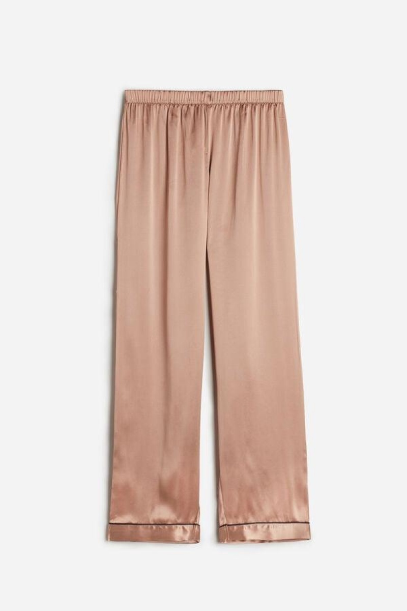 Intimissimi Silk Satin Pants Pyjamas Dame Lyserød | DK3979DN