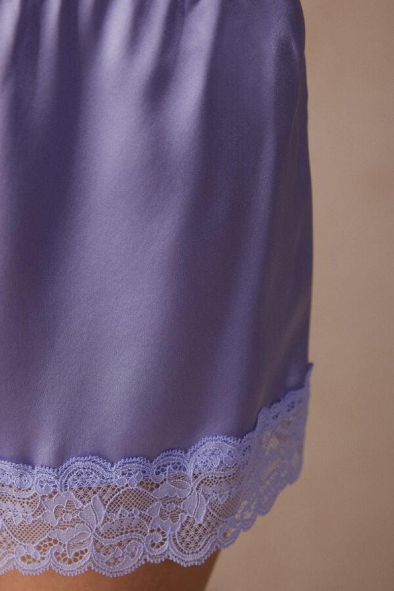 Intimissimi Silk Shorts Pyjamas Dame Lavendel | DK4077KI