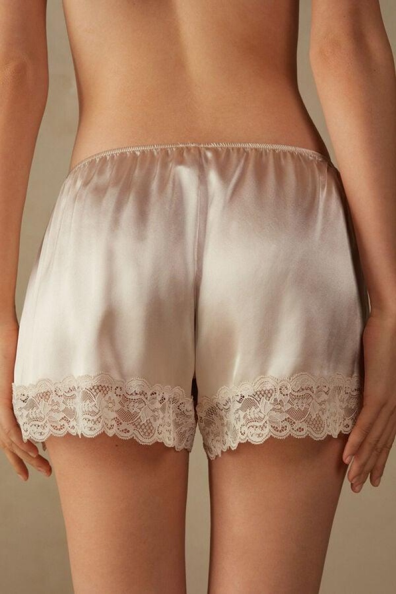 Intimissimi Silk Shorts Pyjamas Dame Lyserød | DK4051AP