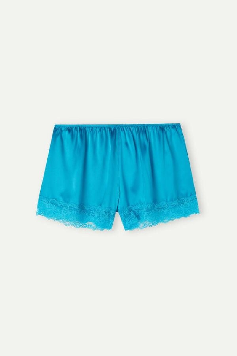 Intimissimi Silk Shorts Pyjamas Dame Turkis | DK4076LH