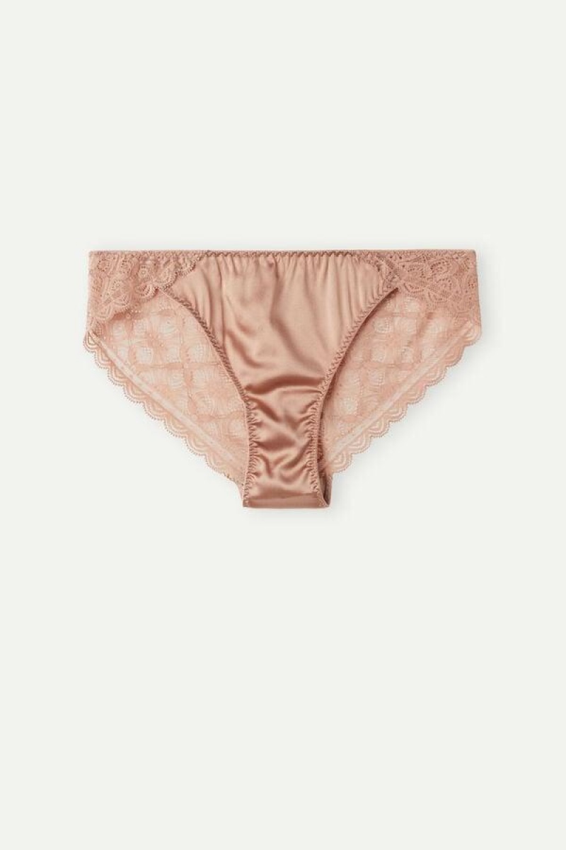 Intimissimi Silk and Blonder Briefs Trusser Dame Lyserød | DK3609KI