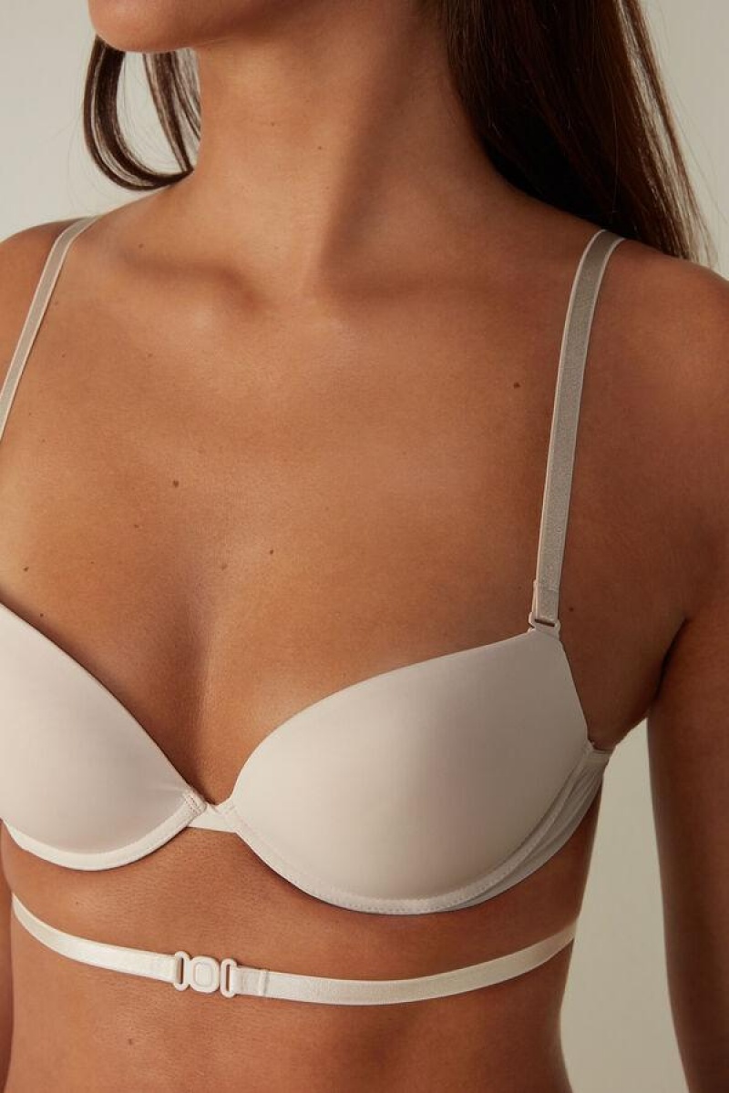 Intimissimi Silvia Multifunktion Push-up in Microfiber BH Dame Lyserød | DK4716RW