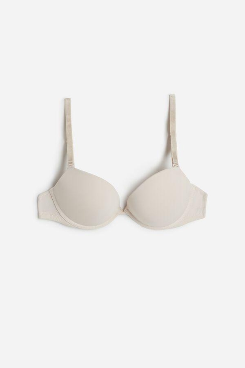 Intimissimi Silvia Multifunktion Push-up in Microfiber BH Dame Lyserød | DK4716RW