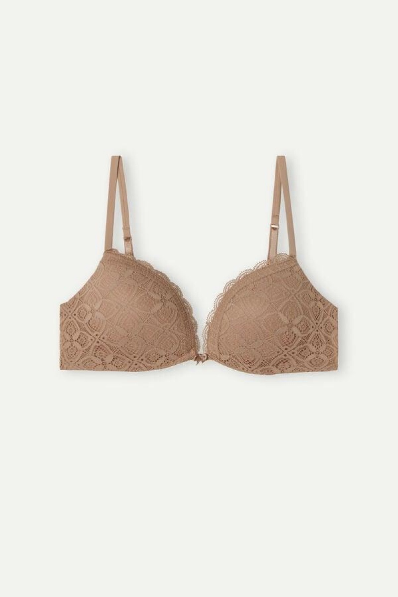 Intimissimi Silvia Push-up in Blonder BH Dame Beige | DK4767TV