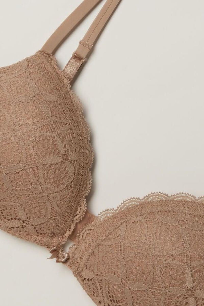 Intimissimi Silvia Push-up in Blonder BH Dame Beige | DK4767TV