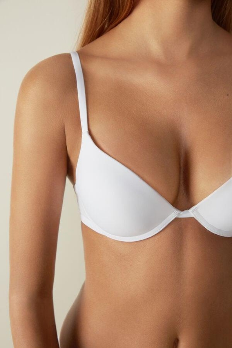 Intimissimi Simona Microfiber Super Push-Up BH Dame Hvide | DK4712IS