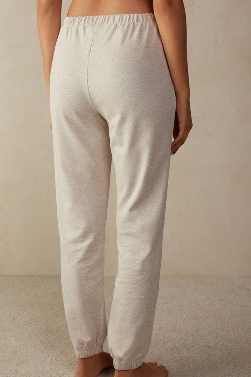 Intimissimi Slow and Cozy Pants in Warm Bomulds Pyjamas Dame Beige | DK3989EX