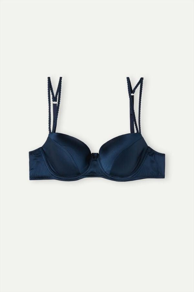 Intimissimi Sofia Balconette in Silk BH Dame Blå | DK5014IS