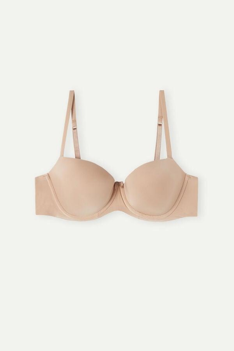 Intimissimi Sofia Balconette in Ultralight Microfiber BH Dame Beige | DK4493KI