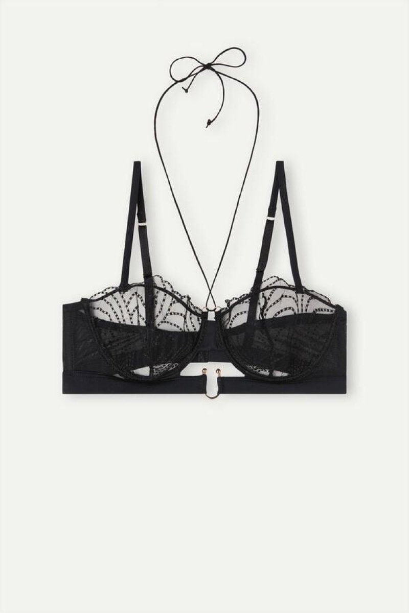 Intimissimi Steal the Show Balconette BH Dame Sort | DK5023NB