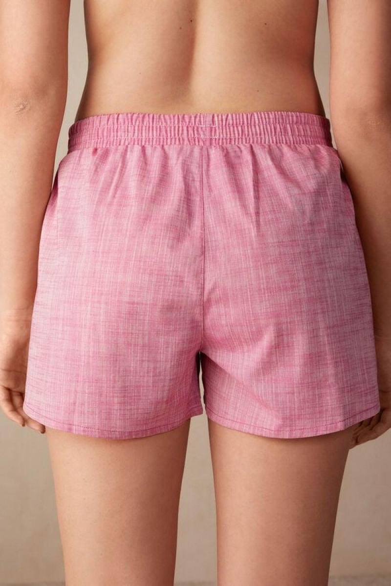 Intimissimi Strawberry Milkshake Shorts in Bomulds Cloth Pyjamas Dame Lyserød | DK4090YU