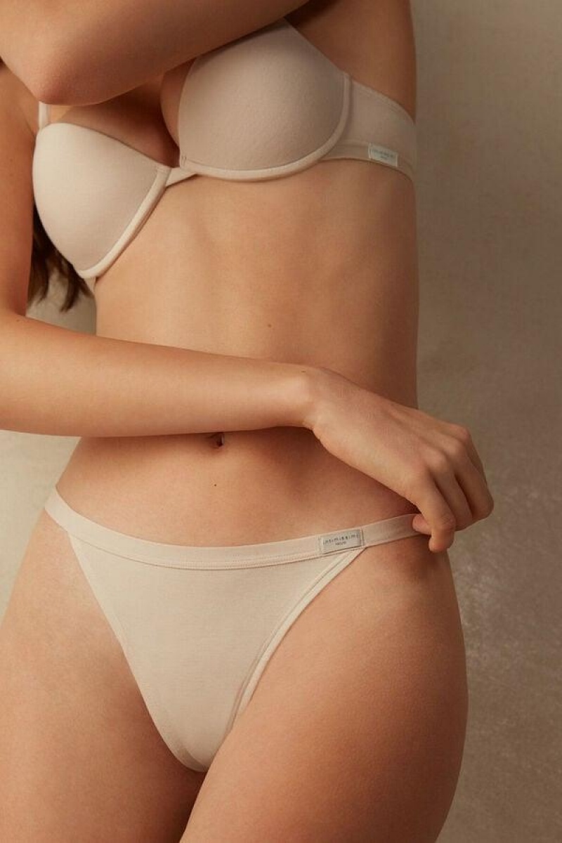 Intimissimi String Thong in Bomulds Trusser Dame Lyserød | DK3778YU