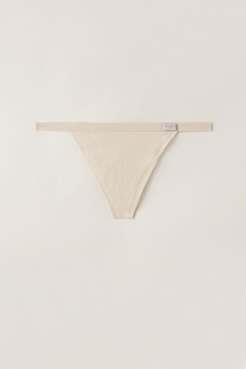 Intimissimi String Thong in Bomulds Trusser Dame Lyserød | DK3778YU