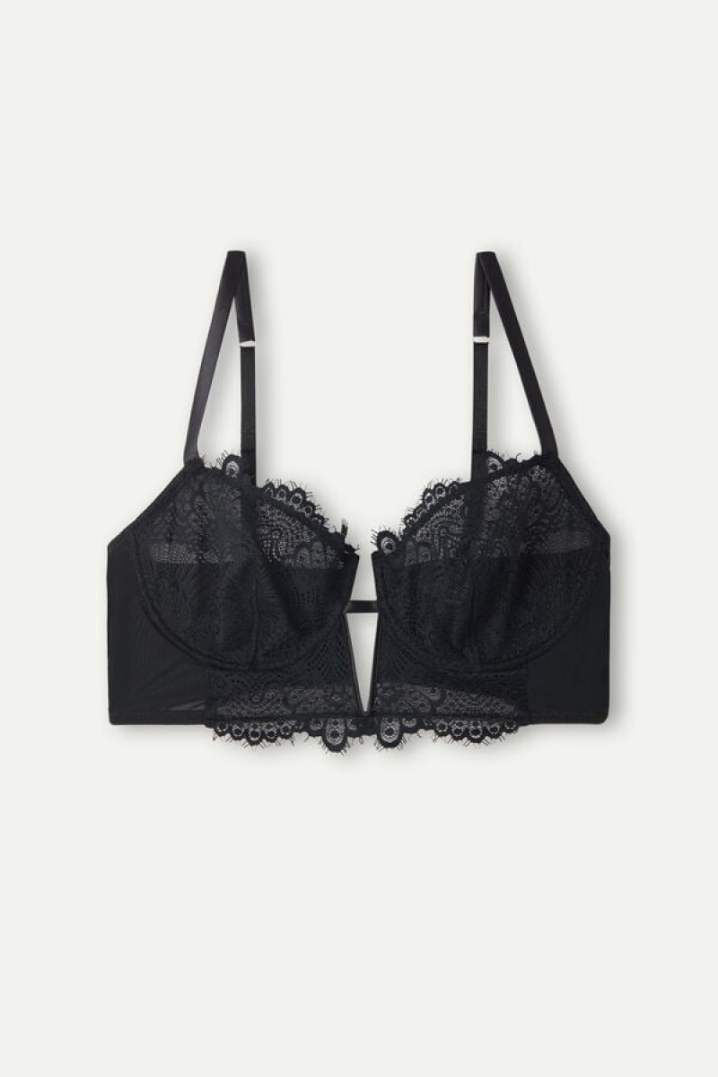 Intimissimi Stunning Beauty Daniela Balconette Bustier Lingeri Dame Sort | DK4166UT