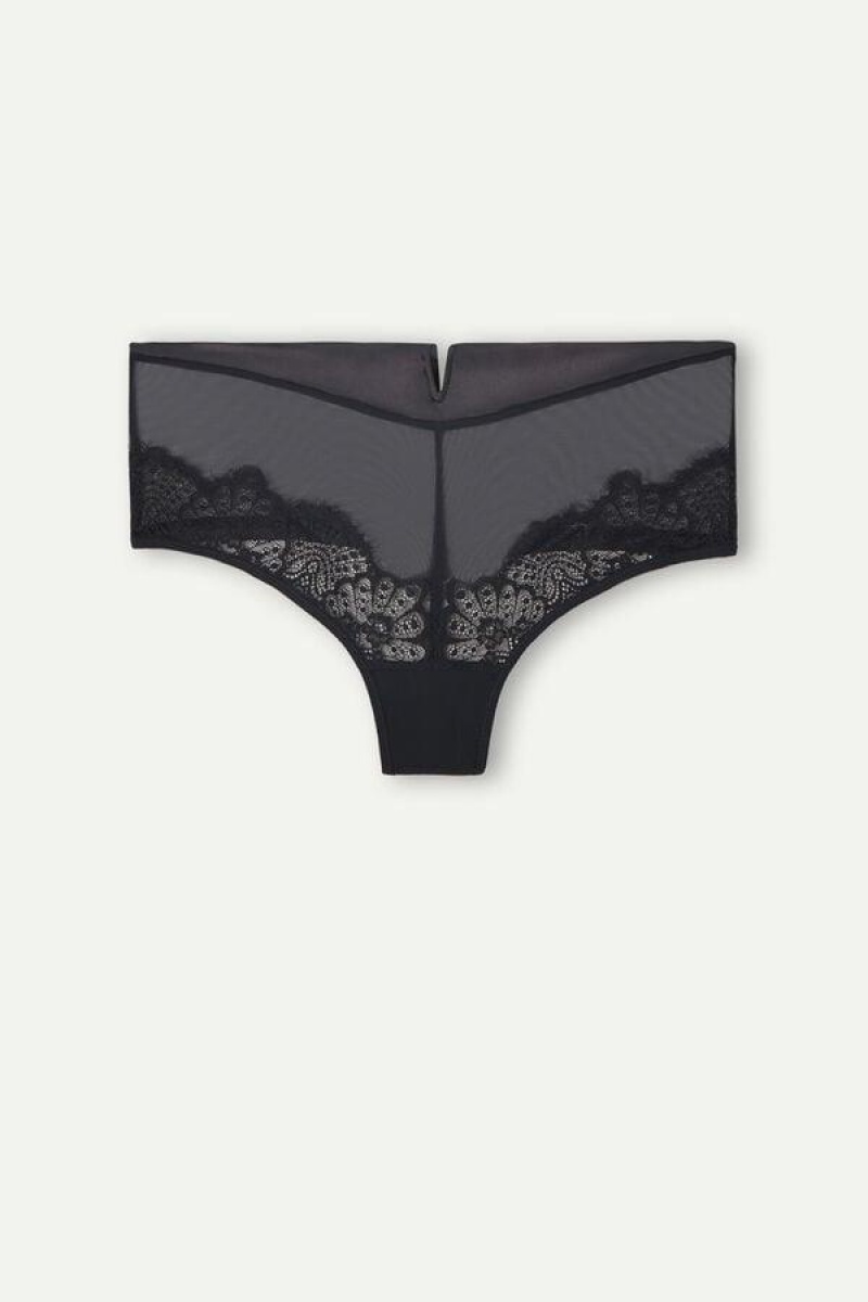 Intimissimi Stunning Beauty Hipster Brazilian Trusser Dame Sort | DK3756QZ