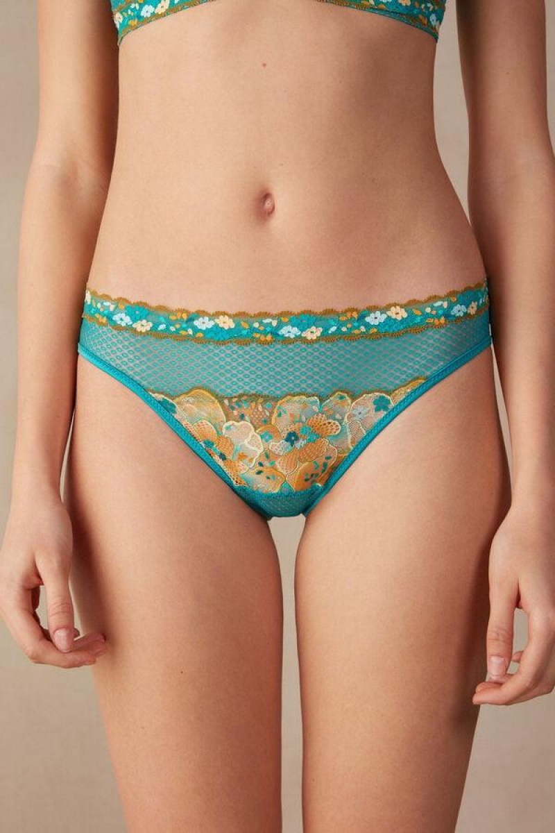 Intimissimi Summer Vibes Trusser Dame Turkis Blå | DK3709CE