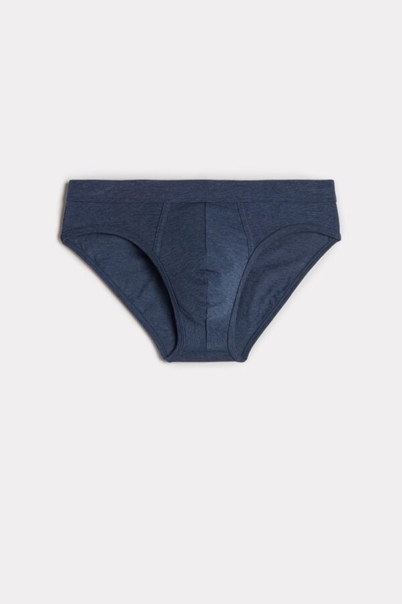 Intimissimi Supima® Bomulds Trusser Herre Blå | DK3381SO