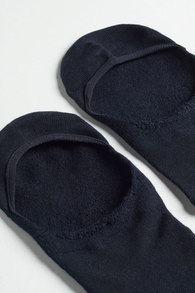 Intimissimi Terrycloth Shoe Liners Sokker Herre Blå | DK3202TV