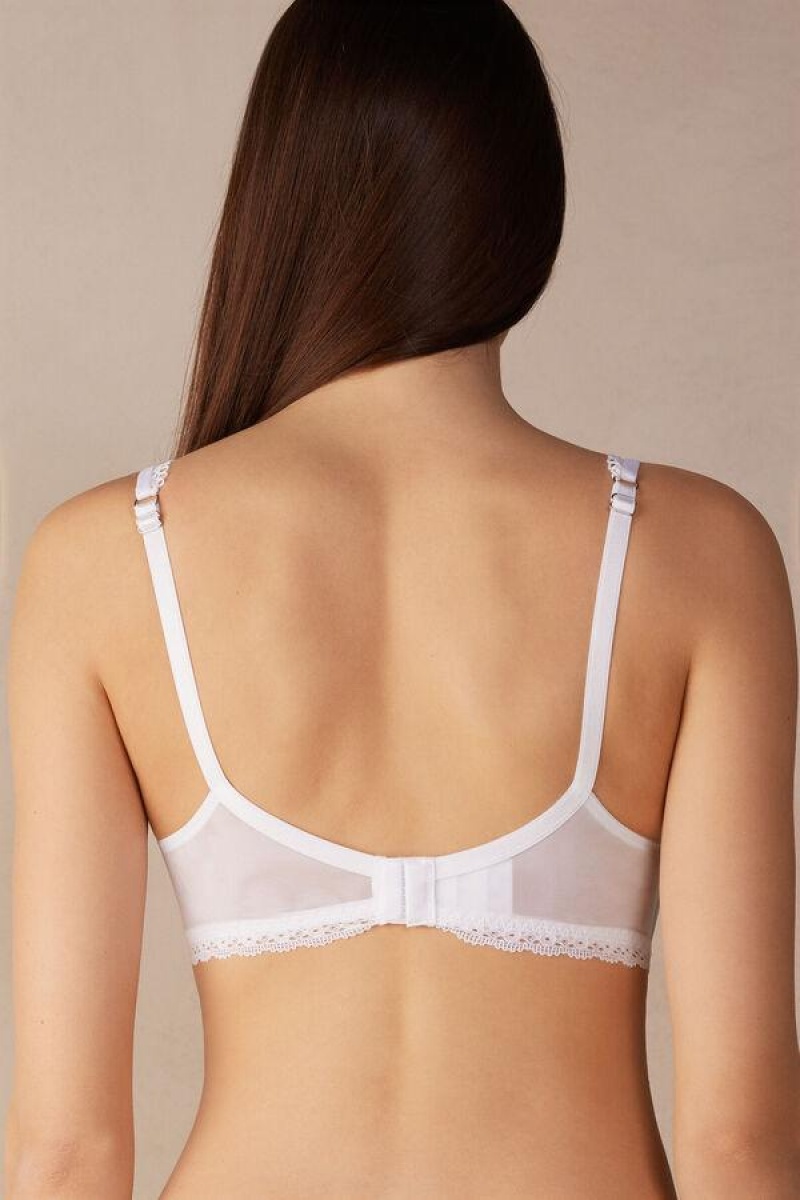 Intimissimi Timeless Simplicity Adele Triangle BH Dame Hvide | DK4695BC