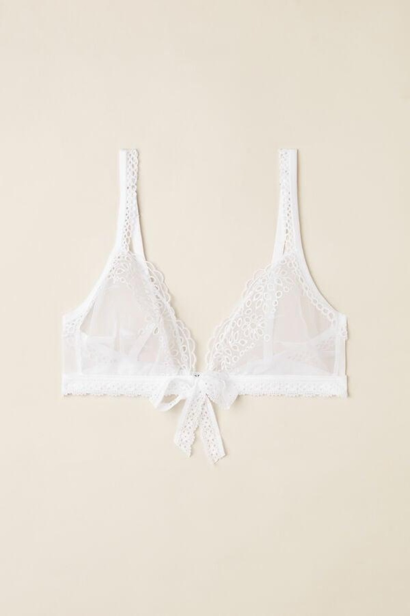 Intimissimi Timeless Simplicity Triangle BH Dame Hvide | DK4912PQ