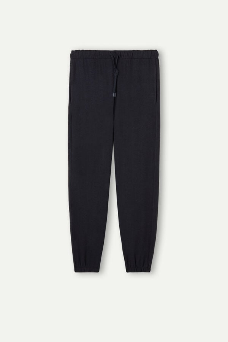 Intimissimi Tricot Pants Pyjamas Herre Blå | DK3184CE