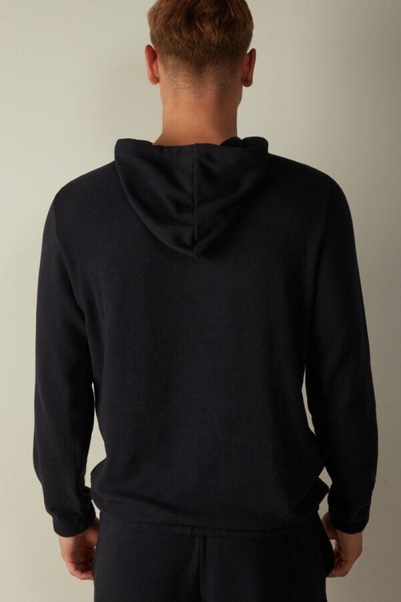 Intimissimi Tricot Sweatshirts Herre Blå | DK3069FM