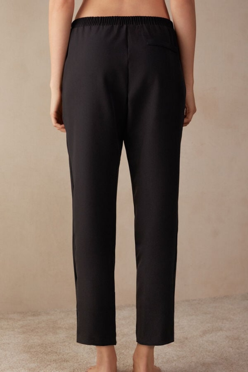 Intimissimi Trousers with Pockets Bukser Dame Sort | DK4275WY