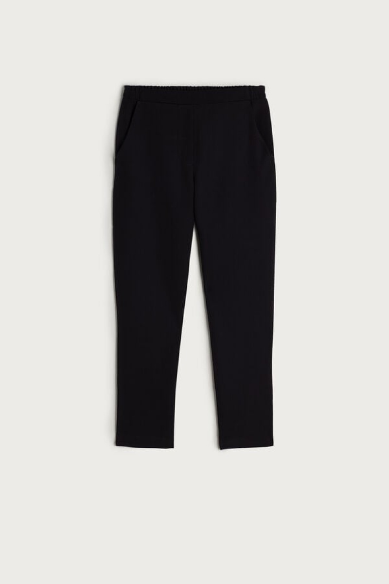 Intimissimi Trousers with Pockets Bukser Dame Sort | DK4275WY