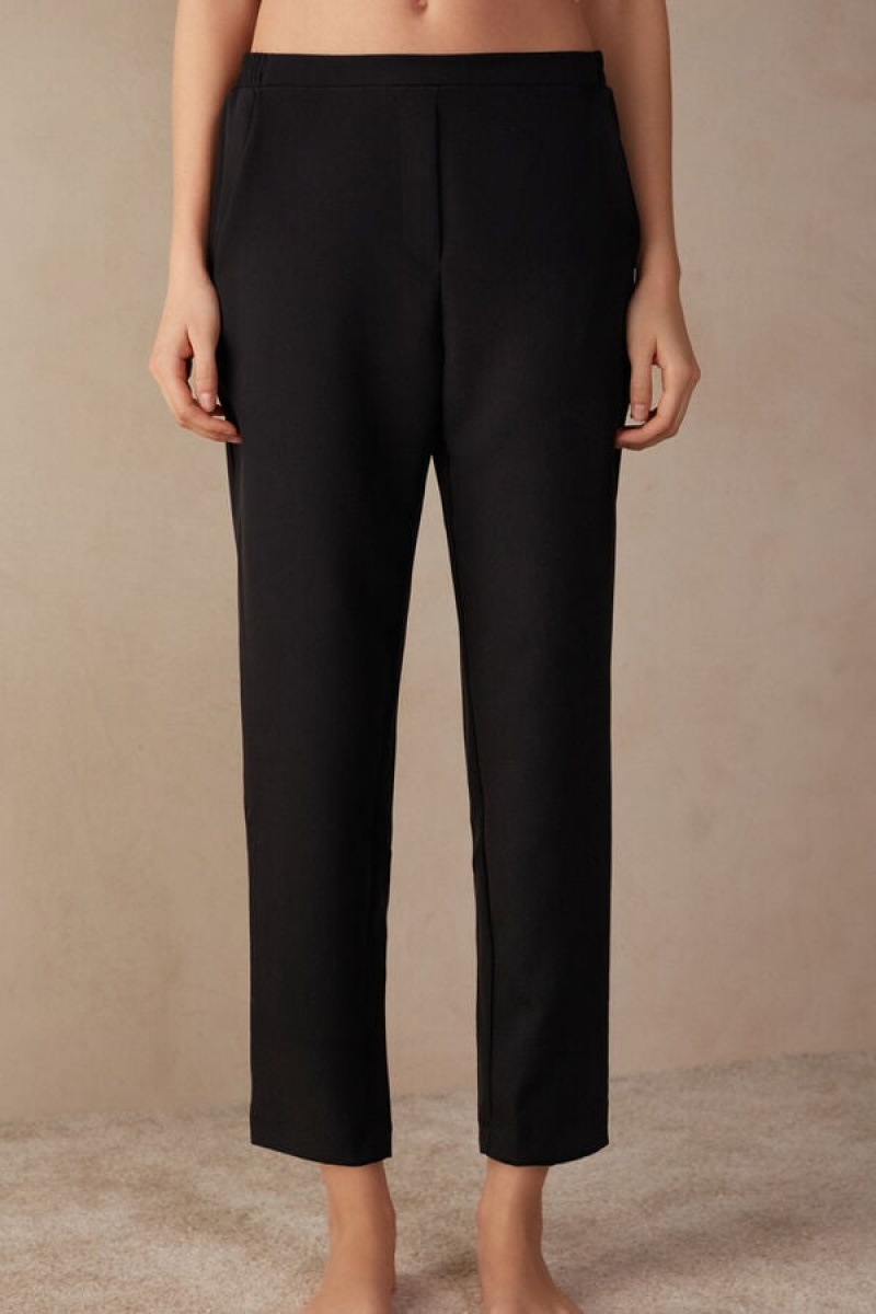 Intimissimi Trousers with Pockets Bukser Dame Sort | DK4275WY