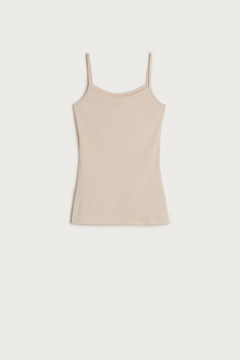 Intimissimi Ultrafresh Supima® Bomulds Vest Tank Top Dame Lyserød | DK4370AP