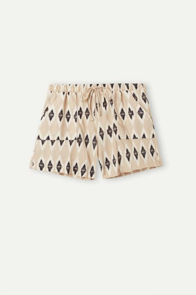 Intimissimi Urban Nomad Bomulds Shorts Pyjamas Dame Beige | DK4072VD