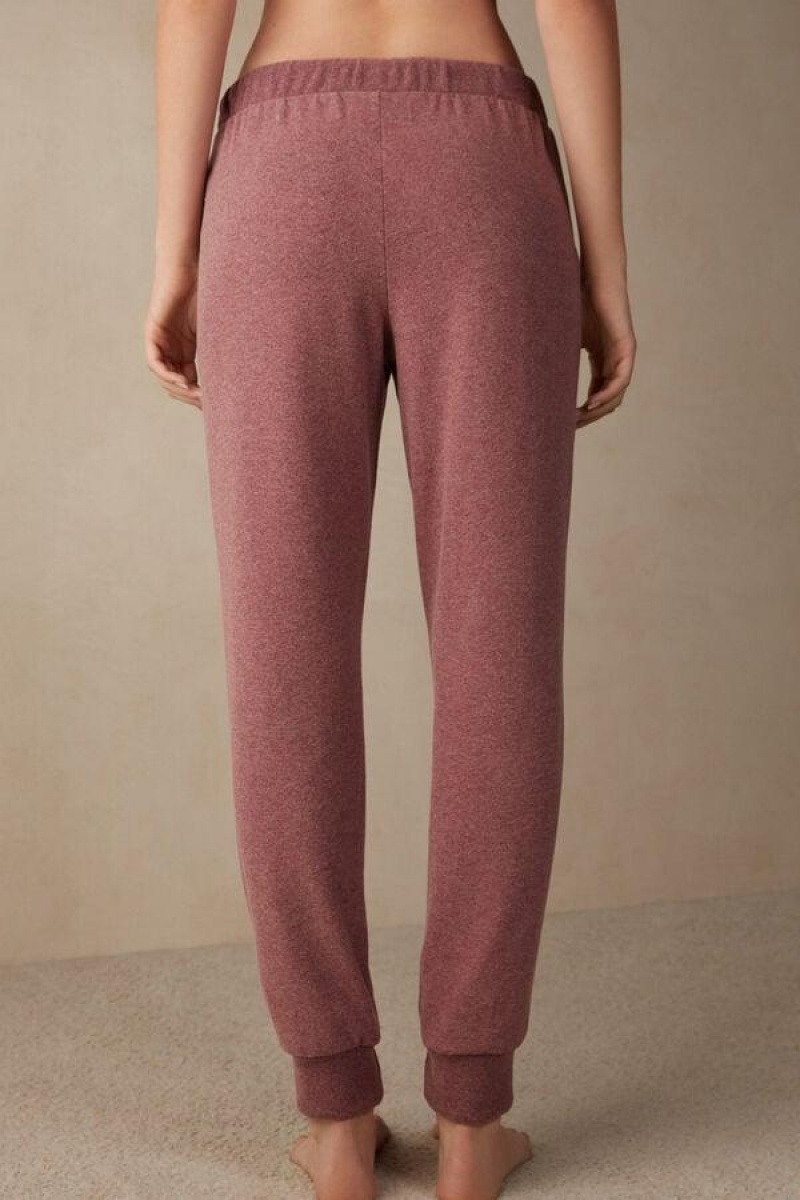 Intimissimi Vinter Candies Full Length Cuffed Pants Pyjamas Dame Mørkelyserød | DK4004DN