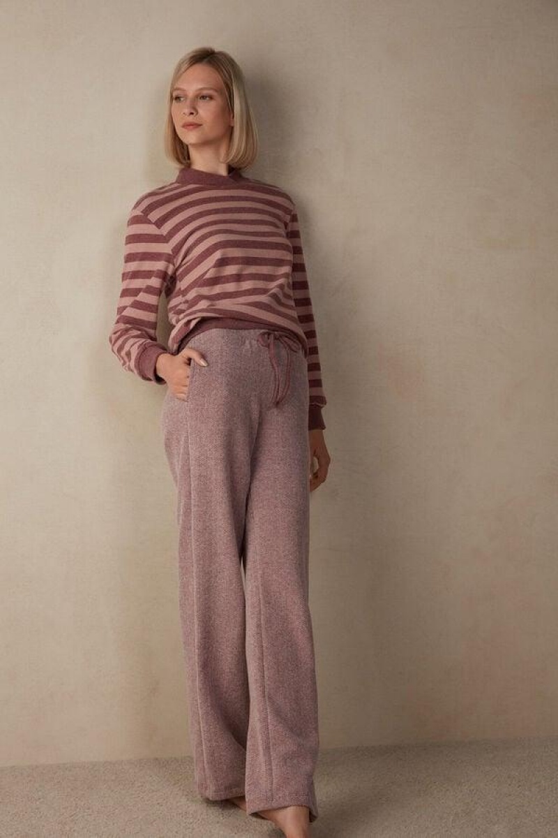 Intimissimi Vinter Candies Full Length Sweatpants Pyjamas Dame Mørkelyserød | DK4009IS