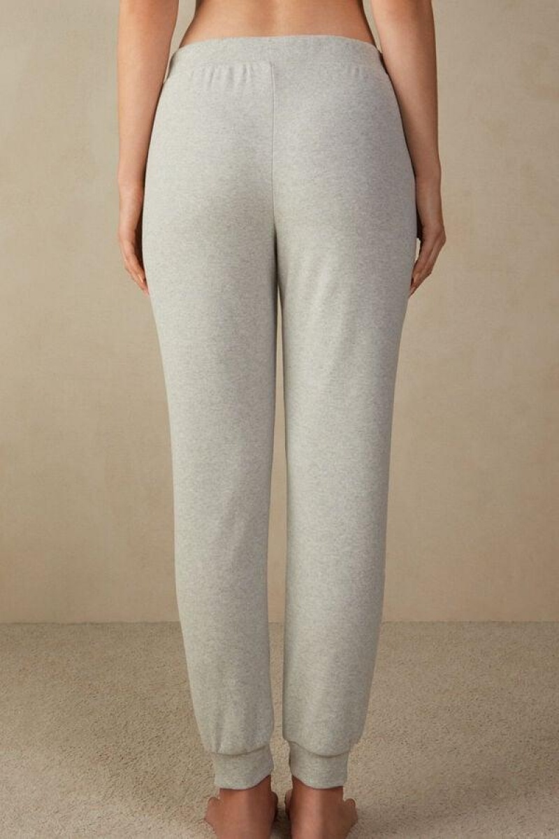 Intimissimi Warm Cuddles Full Length Cuffed Pants Pyjamas Dame Grå | DK4001HK