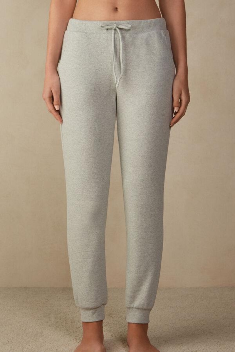 Intimissimi Warm Cuddles Full Length Cuffed Pants Pyjamas Dame Grå | DK4001HK