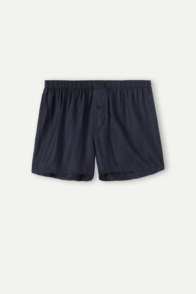 Intimissimi Woven Modal Boxer Herre Mørkeblå | DK3446NB