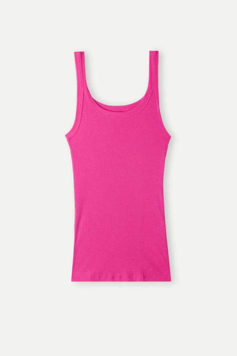 Intimissimi in Supima® Bomulds Tank Top Dame Lyserød | DK4323YU