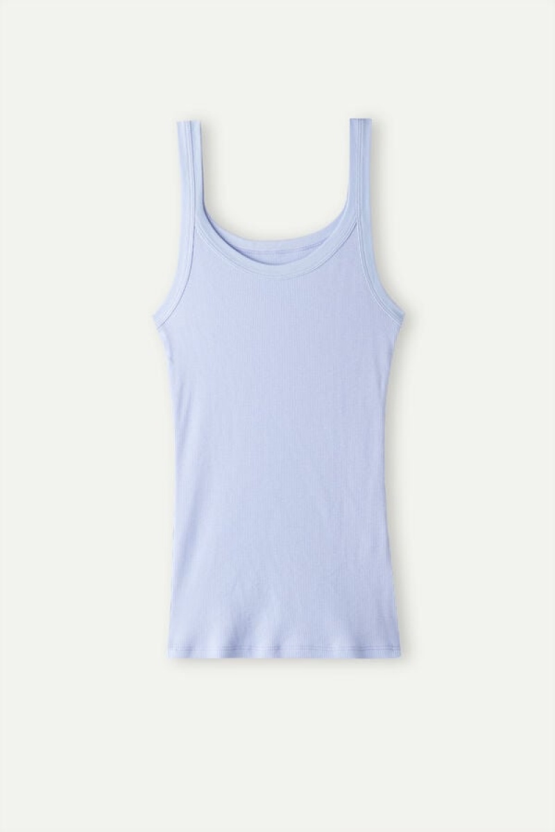 Intimissimi in Supima® Bomulds Tank Top Dame Lavendel | DK4308FM